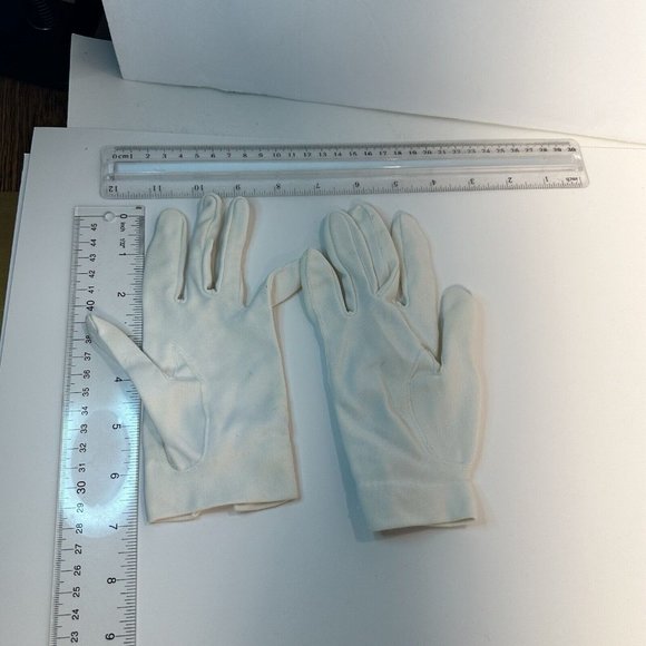 Vintage Van Raalte Formal White Ladies Women’s Gloves Wrist - Picture 2 of 5